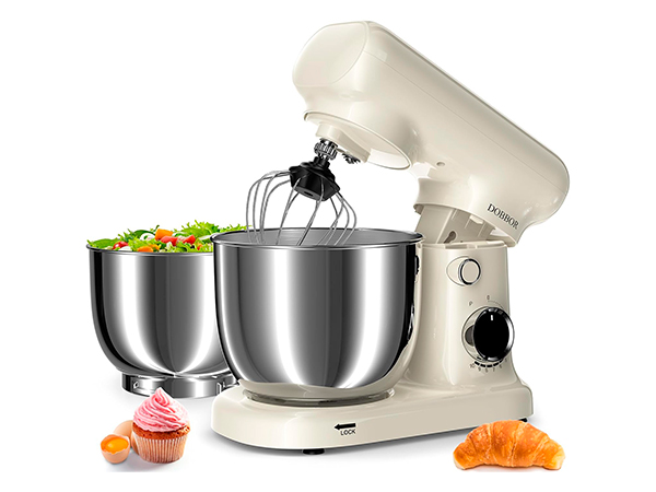 DOBBOR doble bol 2,5L + 3L batidora amasadora 1500W