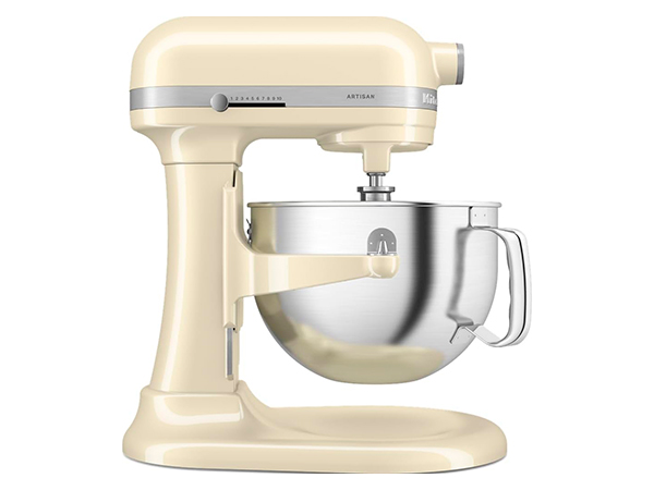 KitchenAid Robot de Cocina Artisan (bol elevable) 5,6 L Almendra (5KSM60SPX)