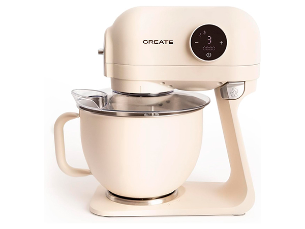 CREATE Downmix Retro (1200W, 5L) amasadora planetaria retro en blanco roto