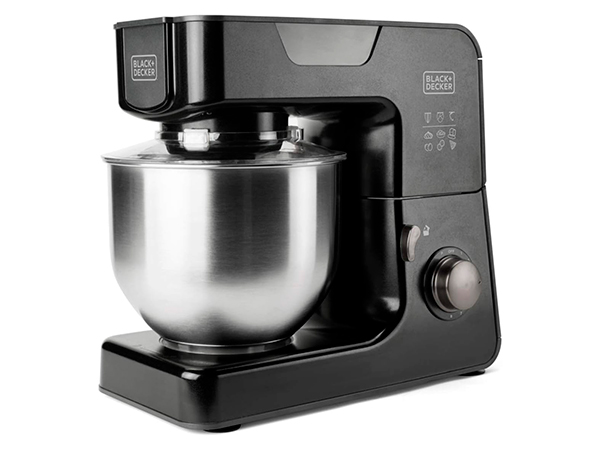 Black+Decker BXKM1000E (1000W) batidora amasadora planetaria con bol 5,2 L