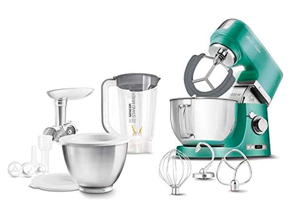 Sencor Robot pastelero multifuncional… (SENCOR STM 7871GR) — batidora amasadora SENCOR