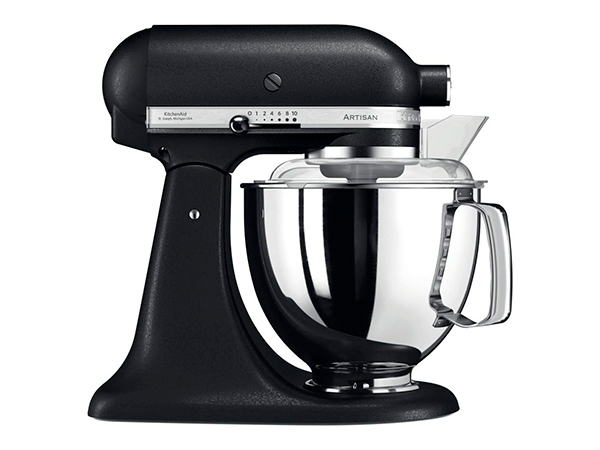 KitchenAid Artisan 4,8 L + bol 3 L Negro Acero (5KSM175PSEBK)