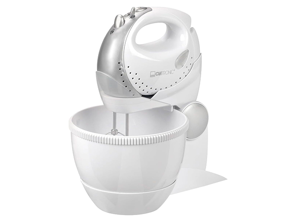 Clatronic HMS 2739 batidora amasadora 2 en 1 (mano + soporte) 250W Blanco