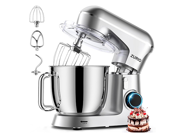 Zurio batidora amasadora 1300W bol 5,5L 10 velocidades