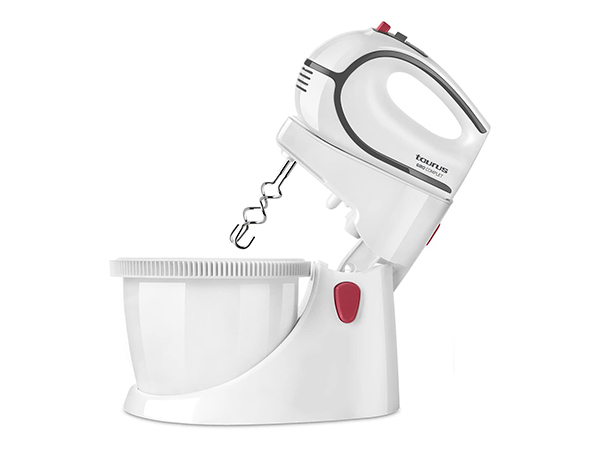 Taurus Giro Complet 500W con bol giratorio 2,5 L (blanco y gris)