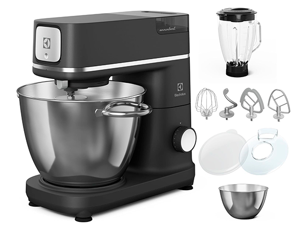 Electrolux Asistente de cocina Serie 800 E6KM1-8BPT (1200W) 2 boles (6L y 4L) + batidora/vaso Black Pearl