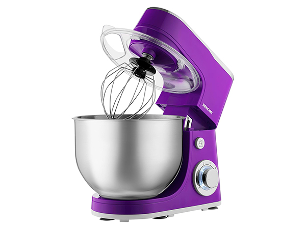 Batidora de pie multifunción STM3635VT – 1300W, bol 5,5L, 6 velocidades + PULSO — batidora amasadora SENCOR