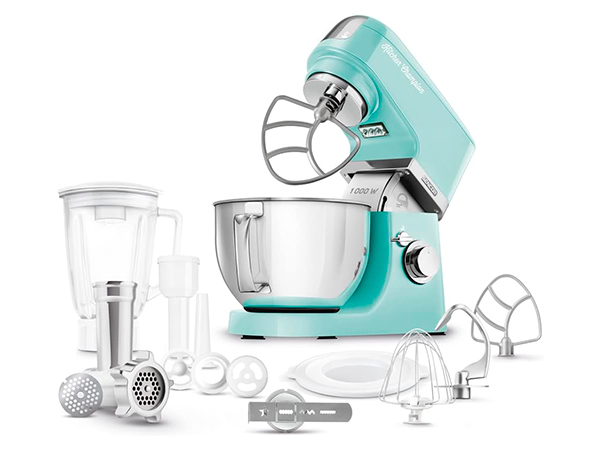 Batidora SENCOR 6351 SERIES SET 7 Velocidades 1000W Acero Inox 4.5L Verde — batidora amasadora SENCOR