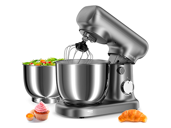 DOBBOR batidora amasadora doble bol 2,5L+3L 1500W