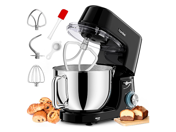 homlee batidora planetaria 7,2L 1800W con accesorios